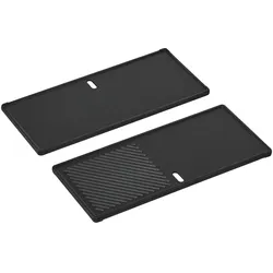 Enders 1/3 Uniq 3 Guss-Wendeplatte beidseitig verwendbar aus emailliertem Gusseisen 44,5 x 20,5 x 1,2 cm