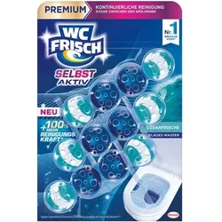 WC FRISCH WC-Duftspüler Blauspüler »Selbst Aktiv Ozeanfrische« 3x 50 g blau