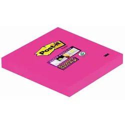 3M Post-it® Super Sticky Notes 654-6SS-PPNK, Pink, 76 mm x 76 mm, 6 Blöcke/Packung, 100% PEFC, SGSCH-PEFC-COC-110078