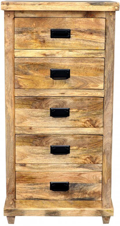 LAKSHMI-indisches-moebelhaus.de Kommode Devi 60x120x45 aus Mangoholz