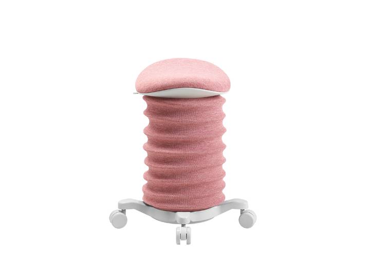 Bürohocker Topstar Sitness 4D Rosa/Weiss, Hartbodenrollen, Dynamisches Sitzen - optimal für gesundes Sitzen