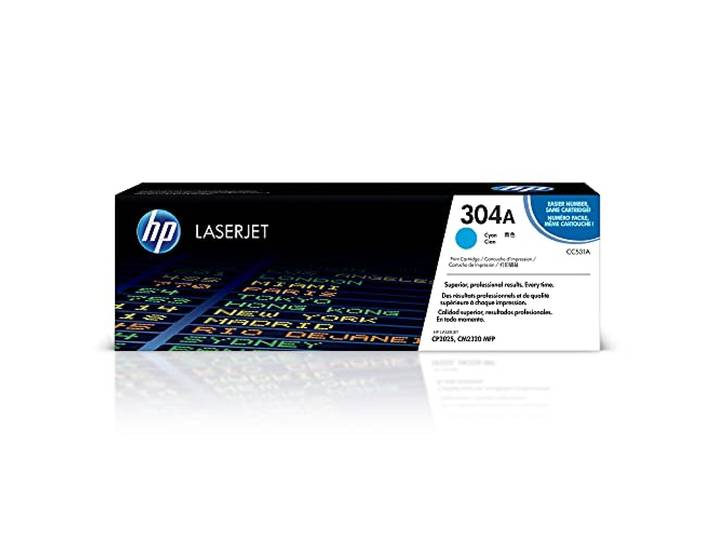 HP 304A Toner Cyan Authentique (CC531A)