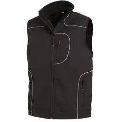Softshell-Arbeitsweste "MARTIN" - S - schwarz