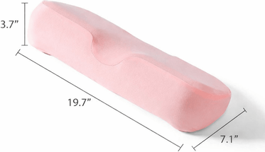 Uplifted Trends Ergonomic Cervical Pillow Memory Foam Contour Neck Support For Side Sleepers pink
