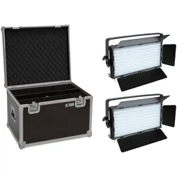 EUROLITE Set 2x LED PLL-480 QCL Panel + Case