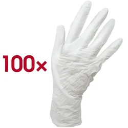 Papstar Einmalhandschuhe Nitril L weiß weiß