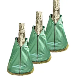 Novatool 3X Säcke für Baumbewässerung 75 Liter Grün Bewässerungsbeutel aus robustem PVC Baumsäcke Bewässerung Baumbewässerung Säcke Wasserbeutel Baum