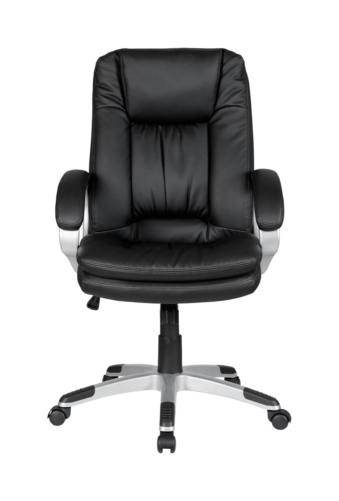 Artistiq Living Bureaustoel Ralf, Zwart, Faux Leather en Metaal, Verstelbaar en Draaibaar