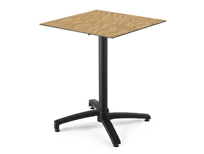 Table De Terrasse 70 Cm Inclinable Stratifié Bois Chevron