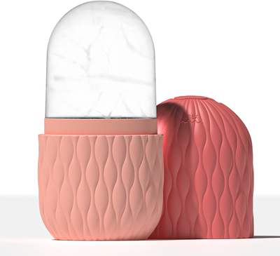 ModernMart Ice Roller For Face And Eyes Skin Tightening Facial Massage Tool pink