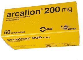 Arcalion Comprimidos Sulbutiamina Cansaço 60 comprimidos