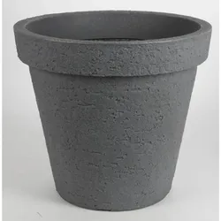 Pflanzenkübel `Pisa` 58 x 53cm großer Übertopf Blumen grau Kunststoff Grau 58