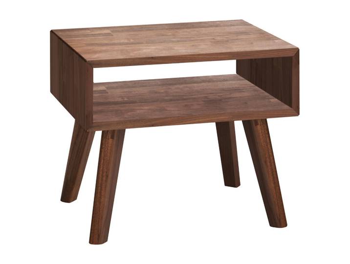 Hasena Nachtschrank, Nussbaum, Holz, Nussbaum, massiv, 50x42x41 cm, Holzmöbel, Holztische, Nachttische Holz