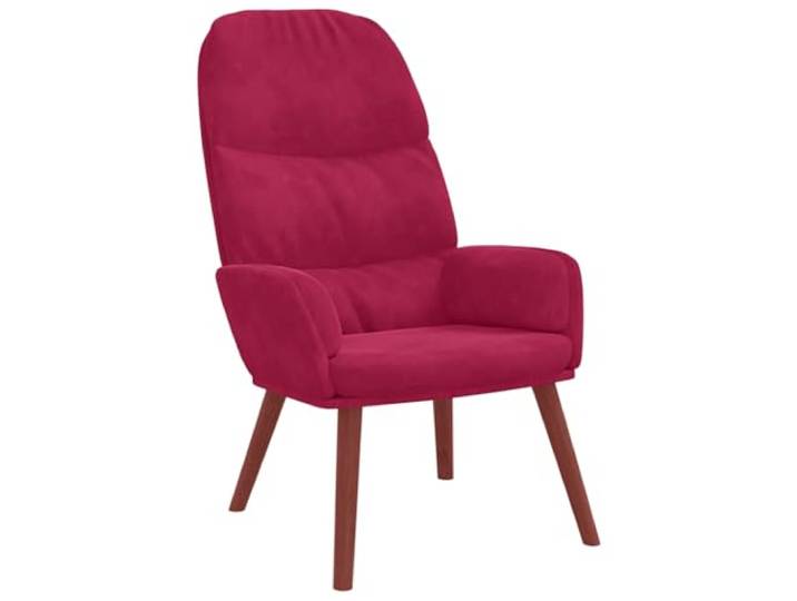 GHVBNMF Relaxsessel Samt Weinrot Polstersessel Fernsehsessel 70x77x98cm Bequemer Loungesessel mit Samtbezug, stabiler Metall-Holz-Konstruktion und Schaumstoffpolsterung für Wohnzimmer und Büro.