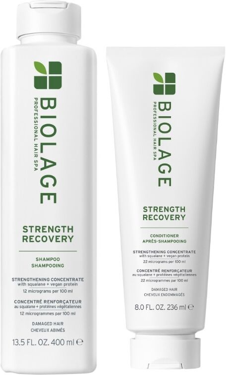 Biolage Strength Recovery Shampoo 400ml & Conditioner 236ml Duo