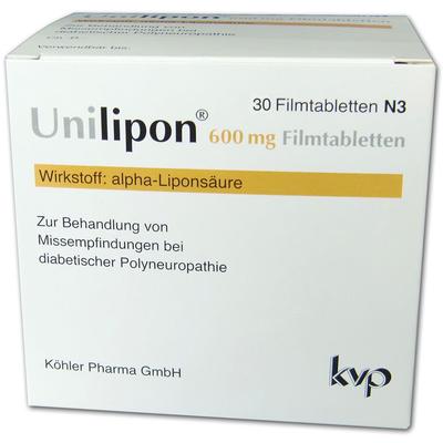 Unilipon 600 mg Filmtabletten 30 St