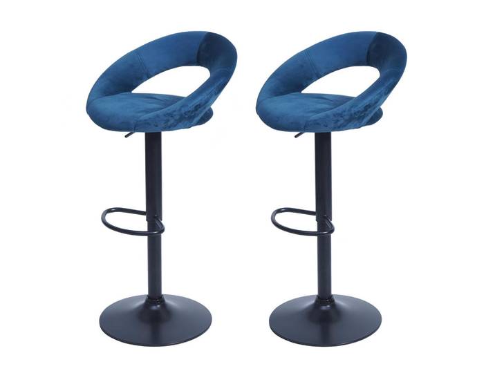 MCW Barhocker Petrol 2er-Set, 53x102x50 cm, Esszimmer, Barmöbel, Barhocker