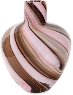 Allan Andrews Neapolitain Glass Vase- Small