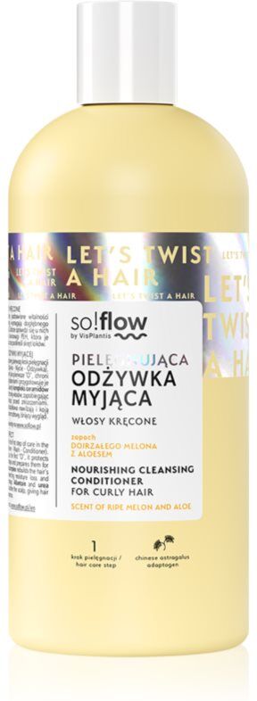 so!flow Curly Hair Nourishing Cleansing Conditioner après-shampoing nettoyant pour cheveux bouclés 200 ml