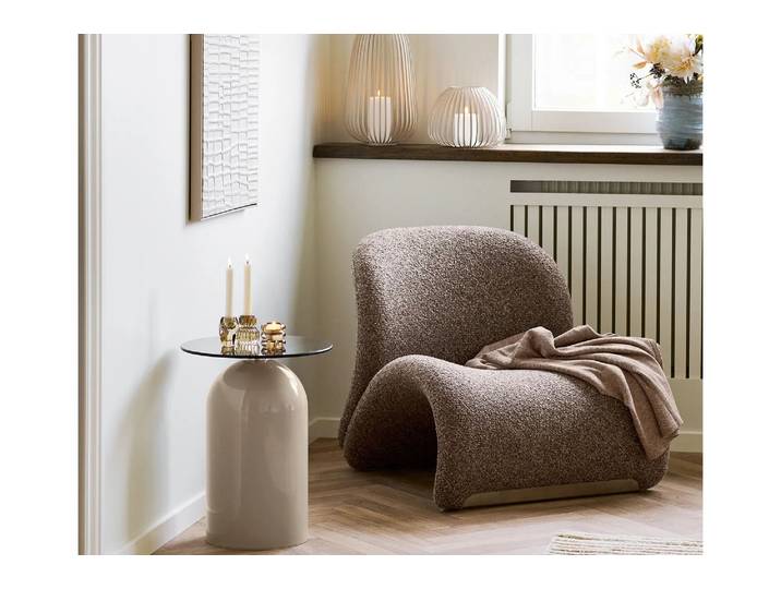 Lounge Sessel Eirvona - kuscheliger brauner Look - dunkel Braun - Luxusbetten24