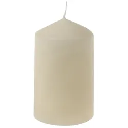 Stumpenkerze 8 cm Wachs Beige Creme