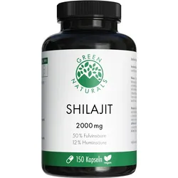 Green Naturals Shilajit 2000 mg - 50% Fulvinsäure 150 ST