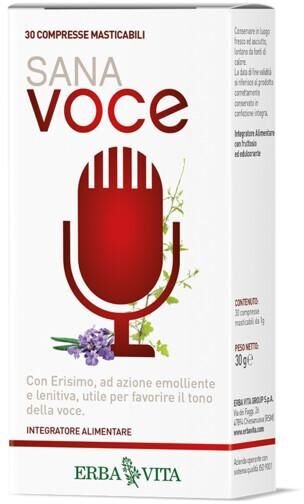 Erba Vita Sana Voce Integratore Mucosa Orofaringea 30 Compresse