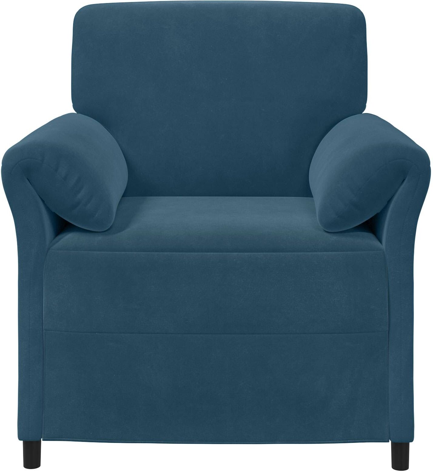 vidaXL Canapé 1 place Bleu Velours