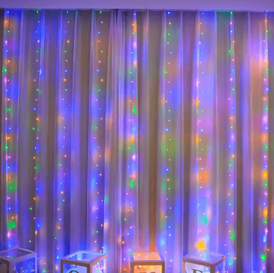 Inspire Curations Remote Control Cascading Fairy Lights multicolor 6x3m