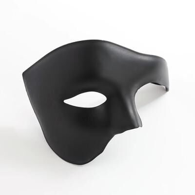 Inspired Finds Phantom Half Face Cosplay Mask Creative Masquerade Costume Accessory black