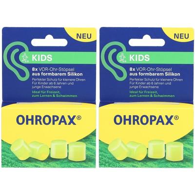 2x Ohropax Kids Silikon Vor-Ohr Stöpsel 2x8 St Ohrstöpsel