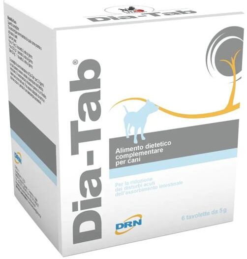 DRN Dia-Tab Alimento Complementare Per Diarrea Cani 6 Tavolette