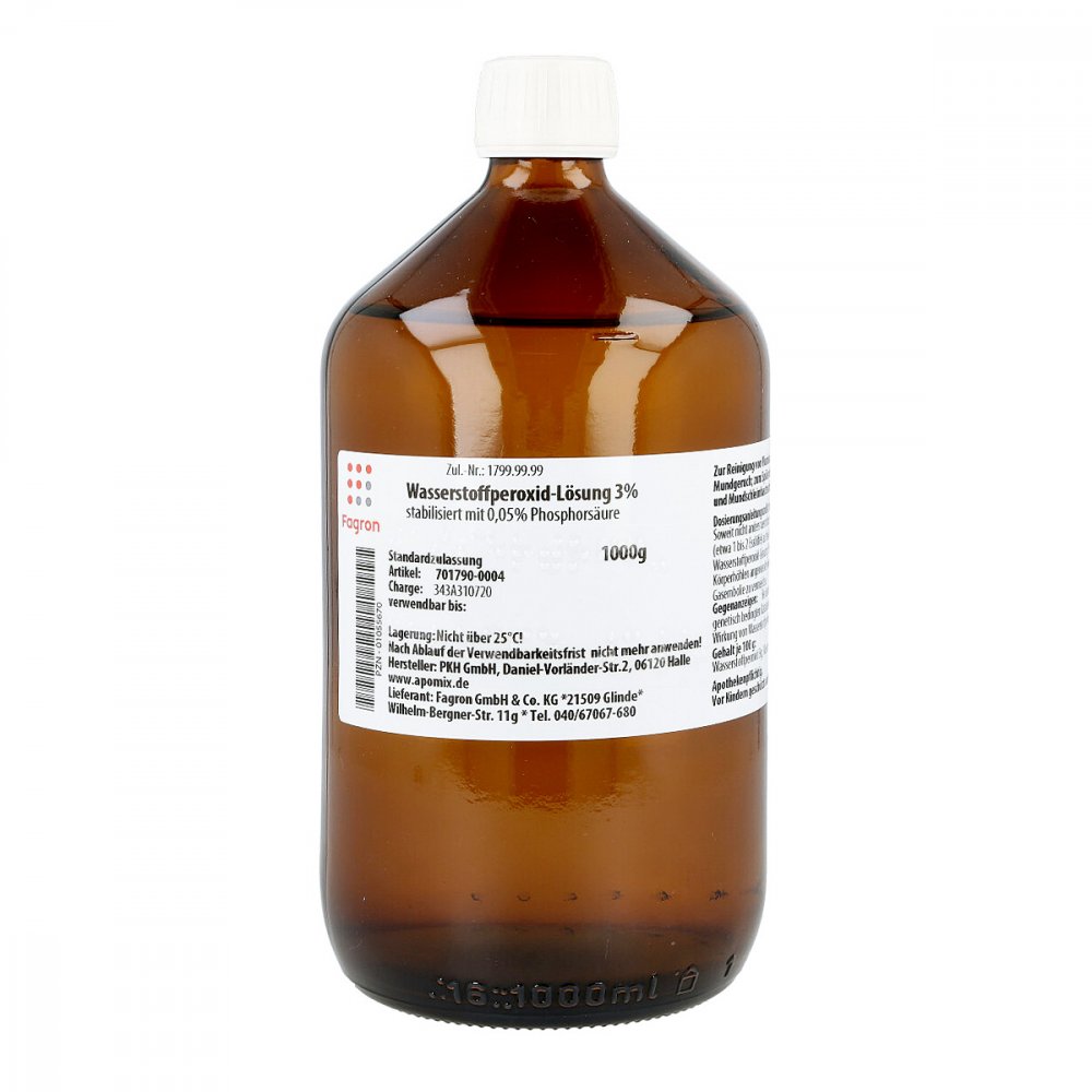 Fagron GmbH Wasserstoffperoxid Lösung 3% 01055670