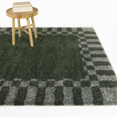 Balta Rugs Seraphiel Checkered Border Area Rug