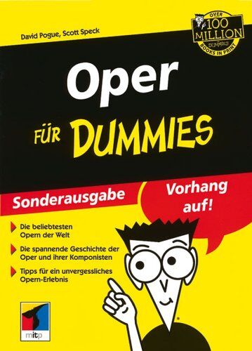 David Pogue - Oper für Dummies: Die berühmtesten Opern der Welt - Die spannende Geschichte der Oper und ihrer Komponisten - Ihr Opernbesuch als unvergessliches ... - Der Opernführer zum Mitnehmen (Fur Dummies) - Preis vom 13.10.2026 19:28:25 h