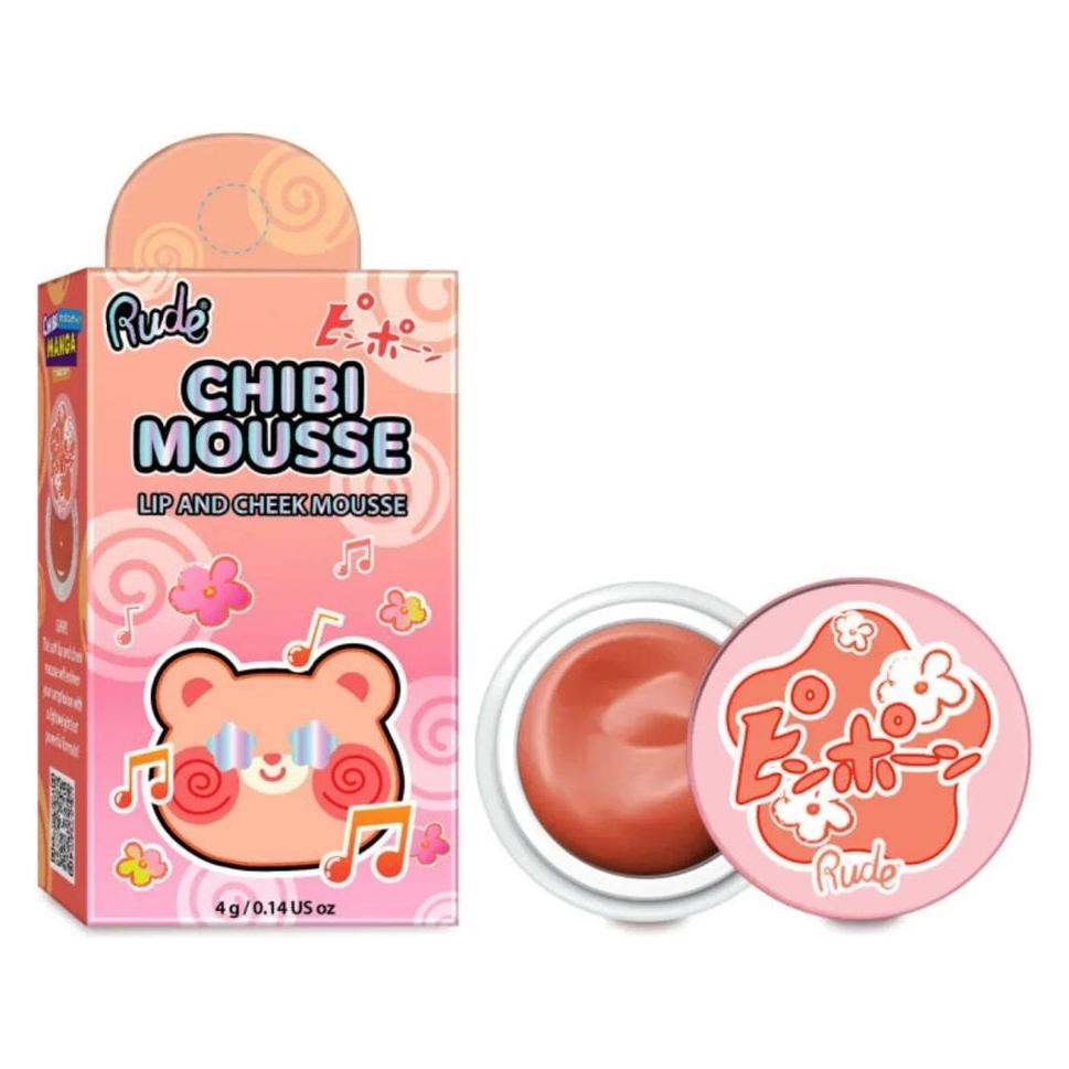 Rude Cosmetics Chibi Mousse, Lippen- und Wangenbalsam 2-in-1, Fuzzy, 4 g (Lippenbalsam) (74847656)