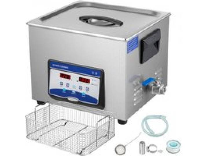 VEVOR Nettoyeur Digital Affichage Ultrasonique 15L Appareil de Nettoyage Ultrason Nettoyeur de Bijoux Machine Ultrasonique 220V