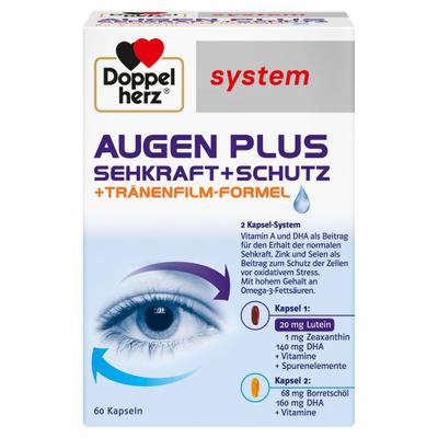 Doppelherz Augen plus Sehkraft+Schutz system Kaps. 60 St Kapseln