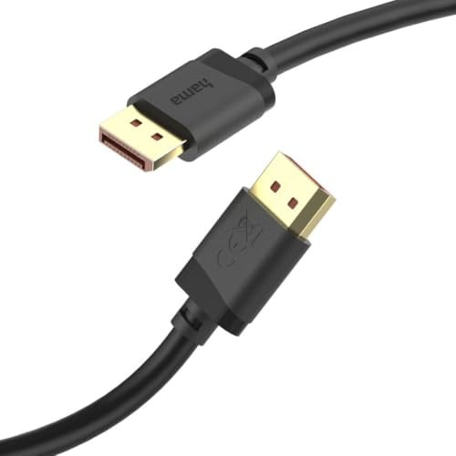 Hama DisplayPort-kabel DP 2.1, Ultra-HD 8K, 40 Gbit/s, 2 m
