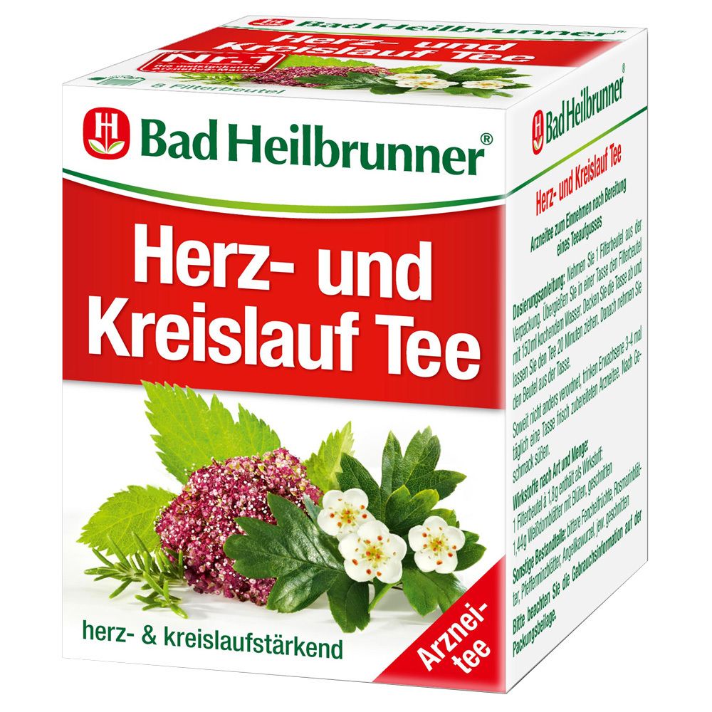BAD Heilbrunner Herz- und Kreislauftee N Fbtl. 8x1,5 g Filterbeutel
