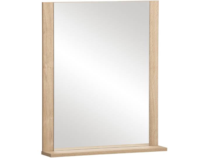 Spiegel SCHILDMEYER Emmik, Spiegelelement, Made in Germany, B: 60 cm , weiss (natur), T:12,3cm, Holzwerkstoff, Spiegel, Spiegel, Solide Verarbeitung - Dieses Produkt ist in Deutschland gefertigt