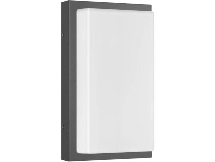 LCD Wandleuchte 75 Watt 1x E27 Graphit Edelstahl Opalglas