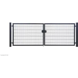 dz Flügeltor VARIO trend 2F-DS-E-Antrieb-4490x1200-inkl.Versand-ZINK