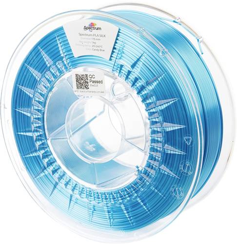 Spectrum Filaments 80510 PLA SILK Filament PLA-Seide Seidig glänzend 1.75mm 1000g Candy Blue, Blau 1St.