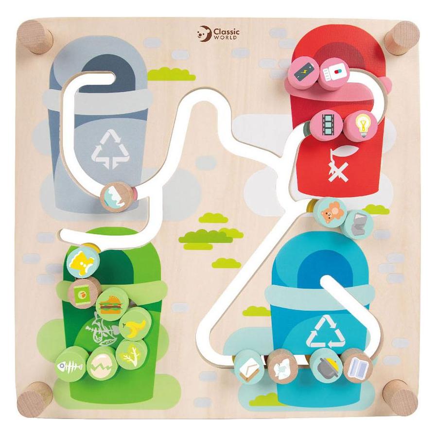 Classic World Logikspiel für Kinder: Müll sortieren und Gegenstände kombinieren (CW40051)