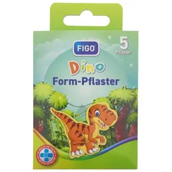 Kinderpflaster Dino Pflaster Set Wundpflaster bunte Motive Kinder 20 Stück bunt