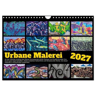 Urbane Malerei (Wandkalender 2027 DIN A4 quer), CALVENDO Monatskalender