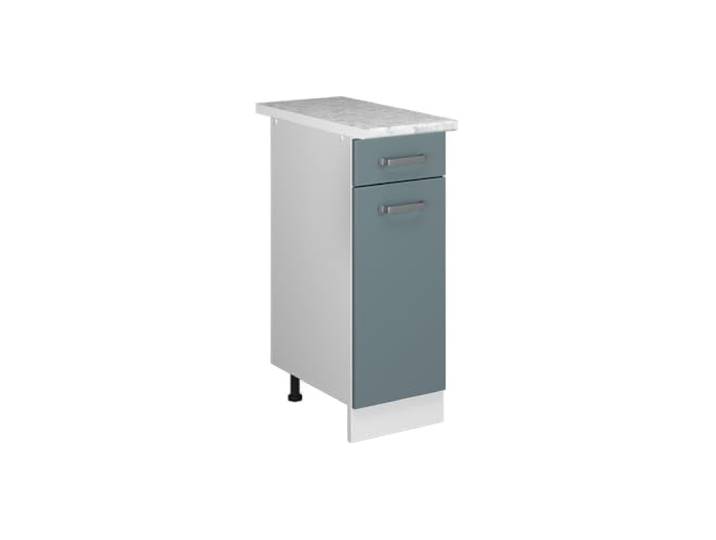 Vicco Unterschrank R-Line, Blau-Grau, 30 cm