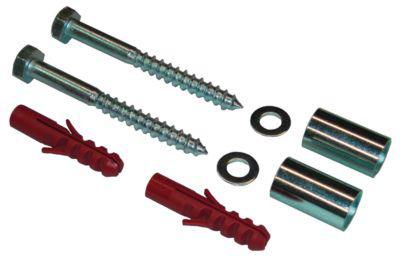 Schrauben-Set für Wandmontage von Aschenbechern, mit Zubehör, 10 x 100 mm