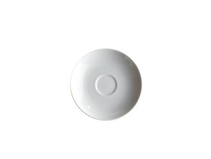 Alessi SG53/79 'Mami' Tee-Untertasse 6 Stück aus weißem Porzellan 16,0 cm Durchmesser
